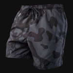 Мъжки Черни Шорти за Плуване Black Camo - 02