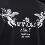 Мъжка черна овърсайз тениска - New One Tee - 04