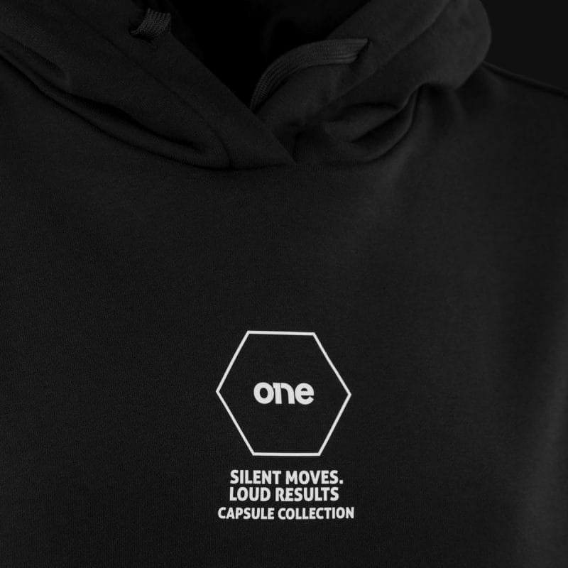 Ανδρικό φούτερ με κουκούλα - Hex One Noir - 02