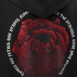 Ανδρικό φούτερ με κουκούλα - Midnight Rose - 03