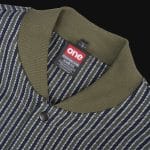 Ανδρικό Overshirt με κουμπιά - Olive Grid - 02