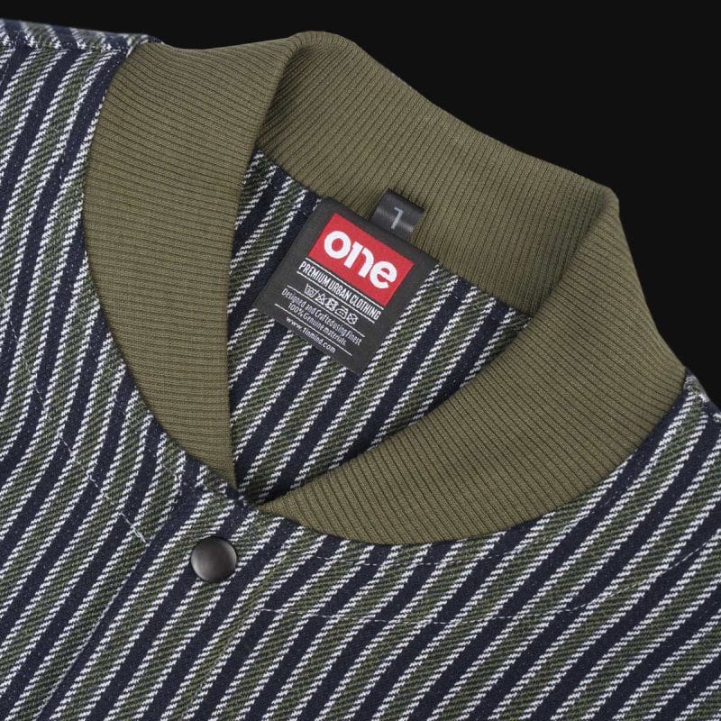 Ανδρικό Overshirt με κουμπιά - Olive Grid - 02