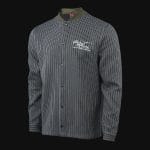 Ανδρικό Overshirt με κουμπιά - Olive Grid - 05