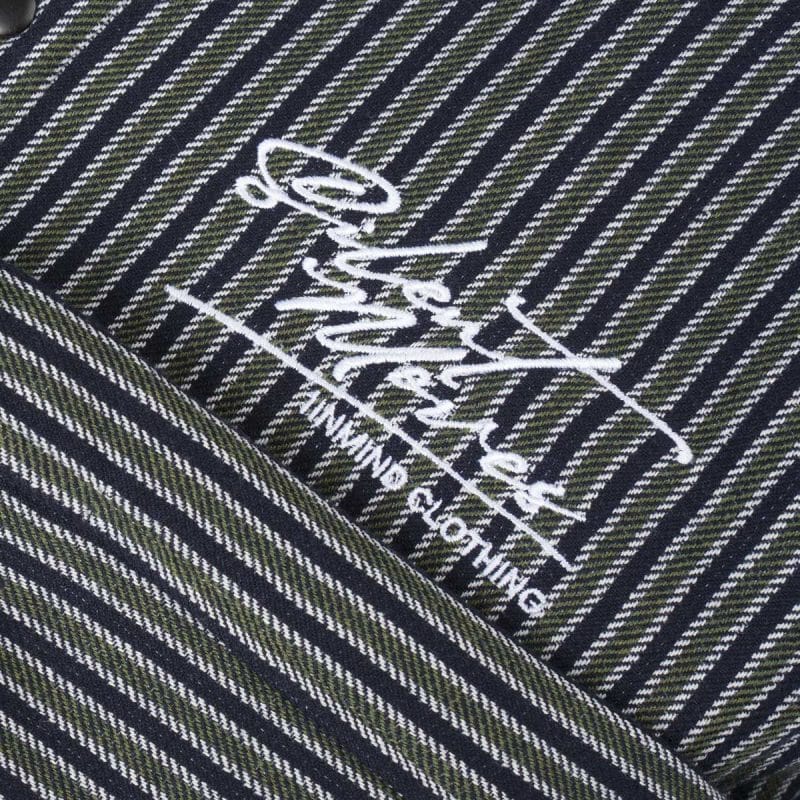 Ανδρικό Overshirt με κουμπιά - Olive Grid - 07