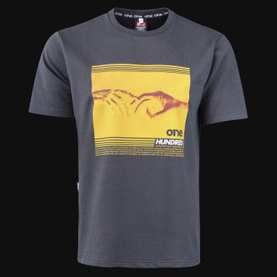 Ανδρικό γκρι premium μπλουζάκι - God Hand Tee