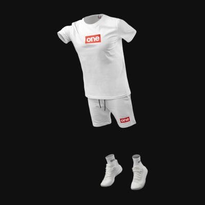Ανδρικό καλοκαιρινό σετ Classic White-R