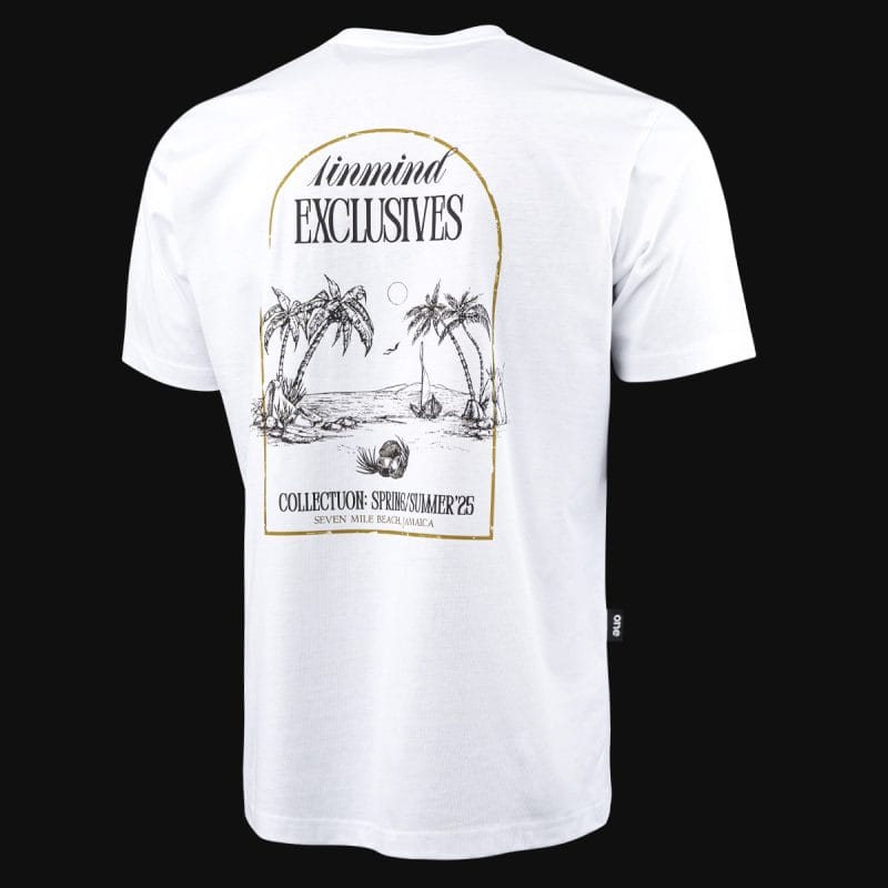 Ανδρικό λευκό T-shirt σε γραμμή Regular-Fit - Exclusives - 05