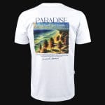 Ανδρικό λευκό T-shirt σε γραμμή Regular-Fit - Paradise One - 05