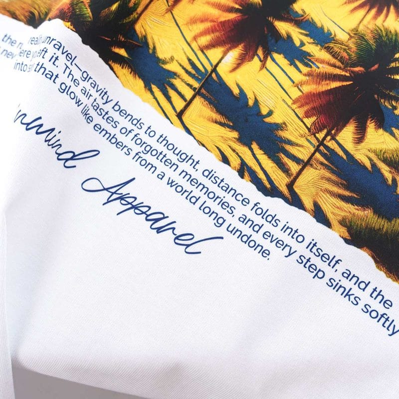 Ανδρικό λευκό T-shirt σε γραμμή Regular-Fit - Paradise One - 06