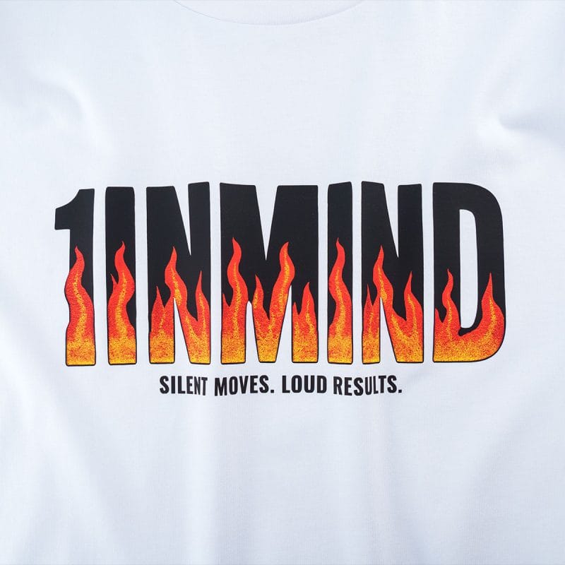 Ανδρικό λευκό T-shirt σε γραμμή Regular-Fit - Silent Heat - 02