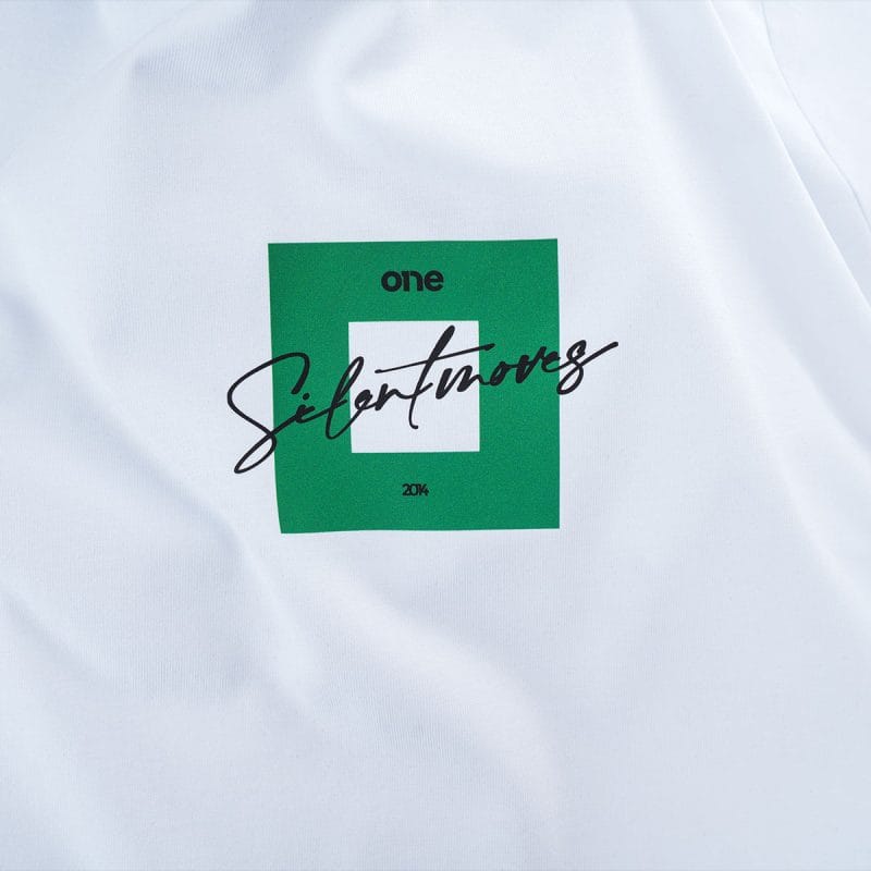 Ανδρικό λευκό T-shirt σε γραμμή Slim-Fit - BGO - 02