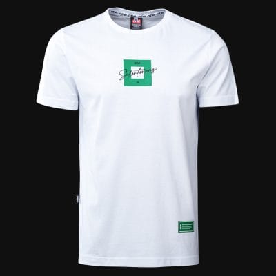 Ανδρικό λευκό T-shirt σε γραμμή Slim-Fit - BGO