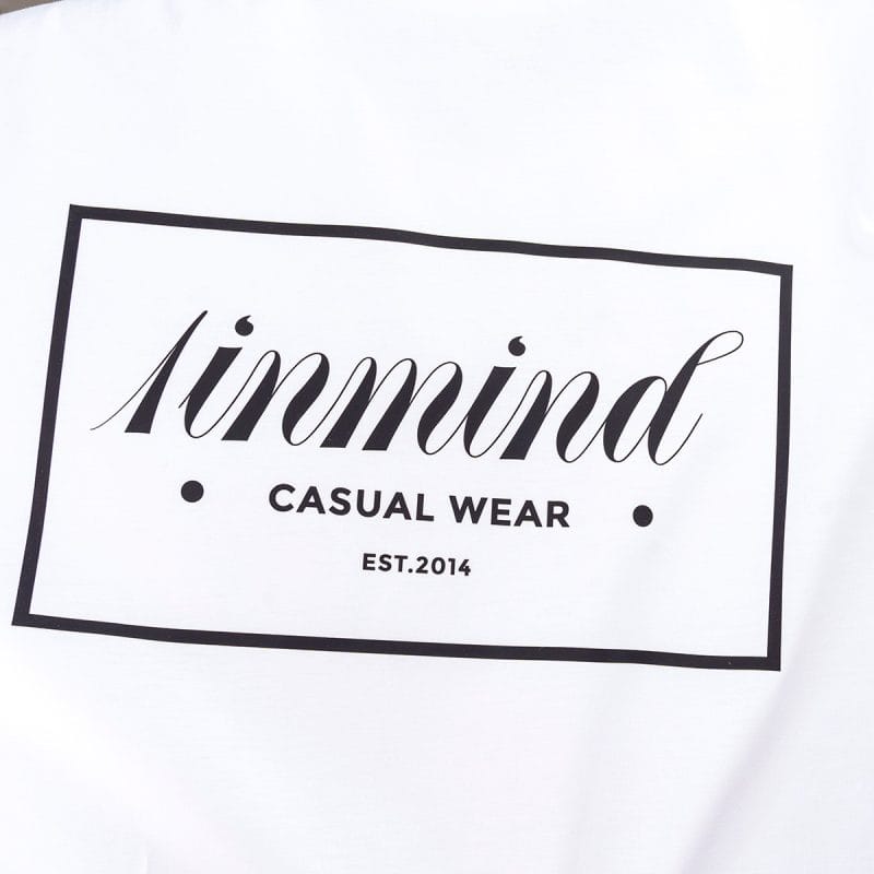 Ανδρικό λευκό T-shirt σε γραμμή Slim-Fit - DNM - 02