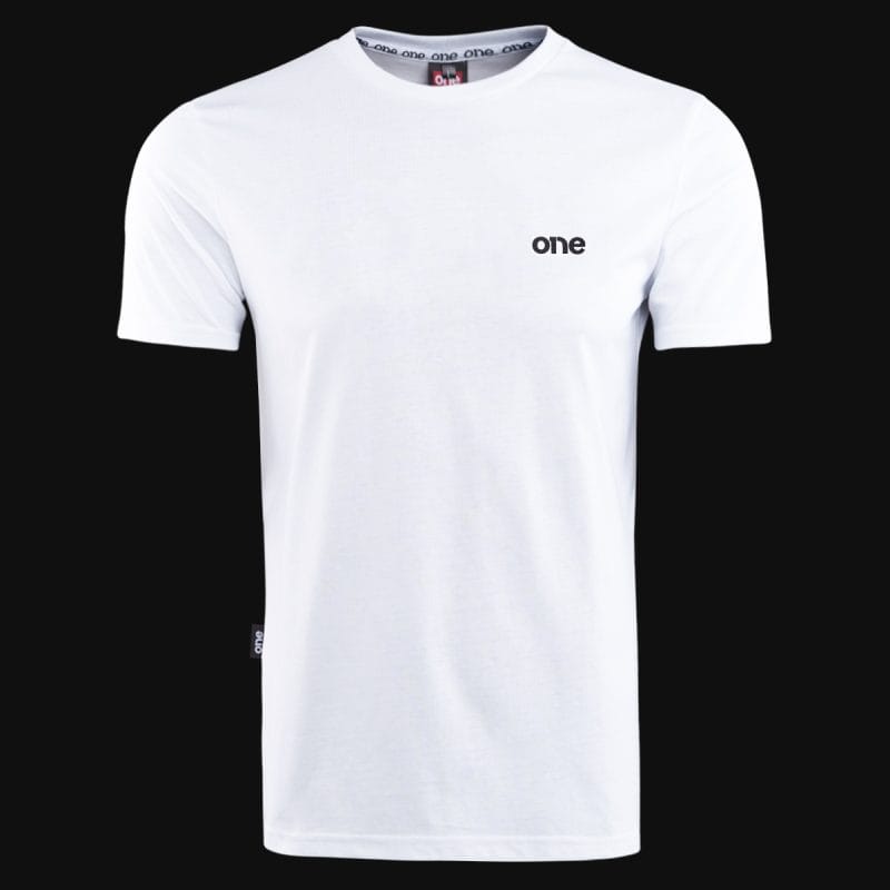 Ανδρικό λευκό T-shirt σε γραμμή Slim-Fit - DNM - 03