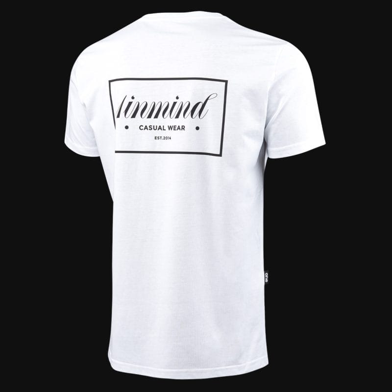Ανδρικό λευκό T-shirt σε γραμμή Slim-Fit - DNM - 05