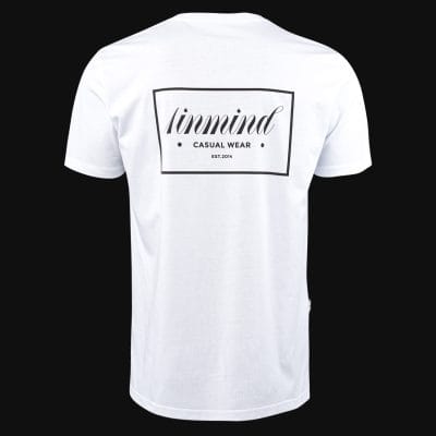 Ανδρικό λευκό T-shirt σε γραμμή Slim-Fit - DNM