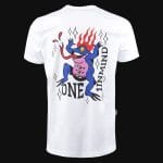 Ανδρικό λευκό T-shirt σε γραμμή Slim-Fit - Mystic Blaze