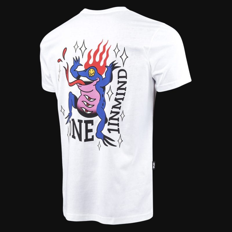 Ανδρικό λευκό T-shirt σε γραμμή Slim-Fit - Mystic Blaze - 04