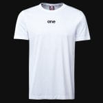 Ανδρικό λευκό T-shirt σε γραμμή Slim-Fit - UAO - 03