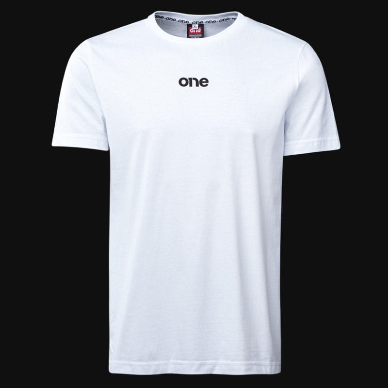 Ανδρικό λευκό T-shirt σε γραμμή Slim-Fit - UAO - 03