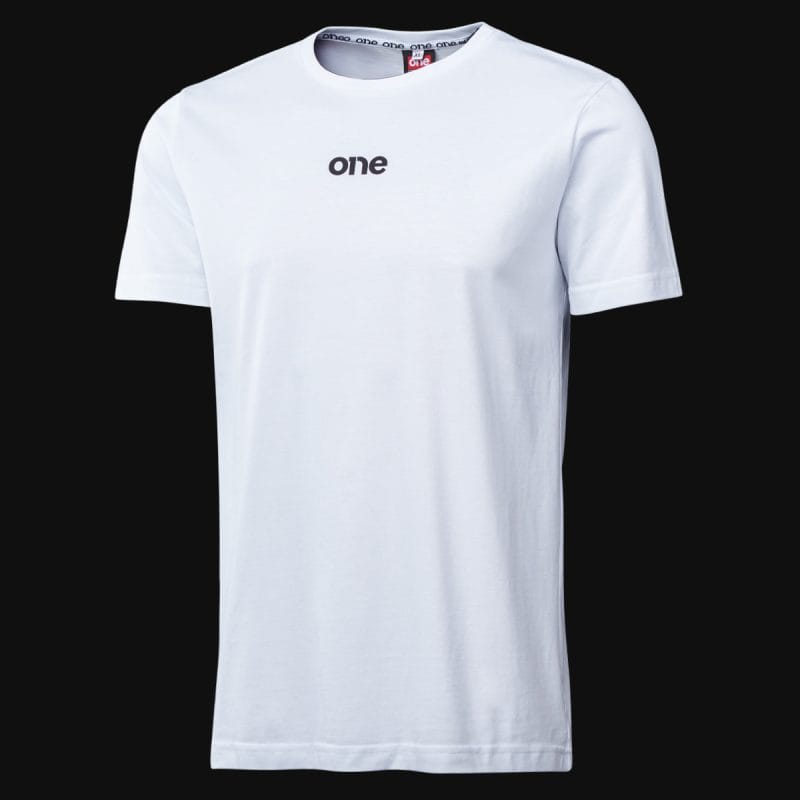 Ανδρικό λευκό T-shirt σε γραμμή Slim-Fit - UAO - 05