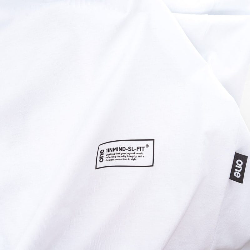 Ανδρικό λευκό T-shirt σε γραμμή Slim-Fit - UFO One - 04