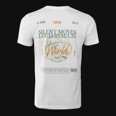Ανδρικό λευκό T-shirt σε γραμμή Slim-Fit - WWV One