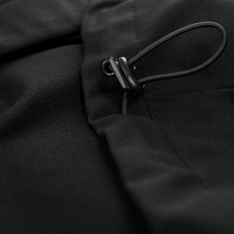 Ανδρικό μαύρο αθλητικό φούτερ με κουκούλα - One Active - 04