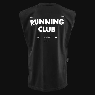 Ανδρικό μαύρο αμάνικο - Running Club
