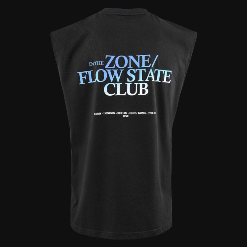 Ανδρικό μαύρο αμάνικο μπλουζάκι - Zone Flow - 05