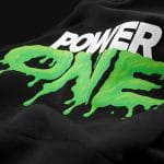 Ανδρικό μαύρο φούτερ με κουκούλα - Power One - 02