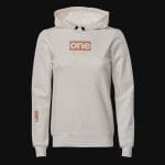 Γυναικείο λευκό φούτερ Fleece με κουκούλα Slim-fit - G-One - 03