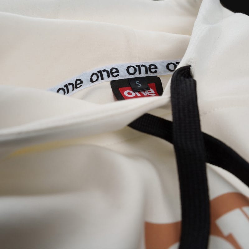Γυναικείο λευκό φούτερ Fleece με κουκούλα Slim-fit - G-One - 05