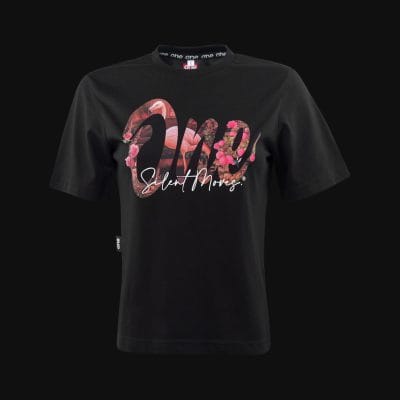 Γυναικείο μαύρο μπλουζάκι Flamingo Whisper