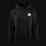 Γυναικείο μαύρο φούτερ με κουκούλα Regular-fit - Black Classics