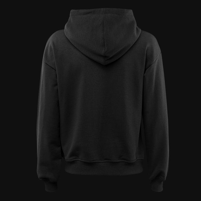 Γυναικείο μαύρο φούτερ με κουκούλα Regular-fit - Black Classics - 04