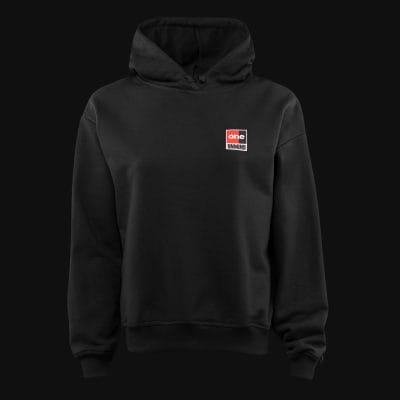 Γυναικείο μαύρο φούτερ με κουκούλα Regular-fit - Black Core