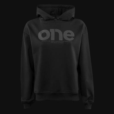Γυναικείο μαύρο φούτερ με κουκούλα Regular-fit - Stealth One