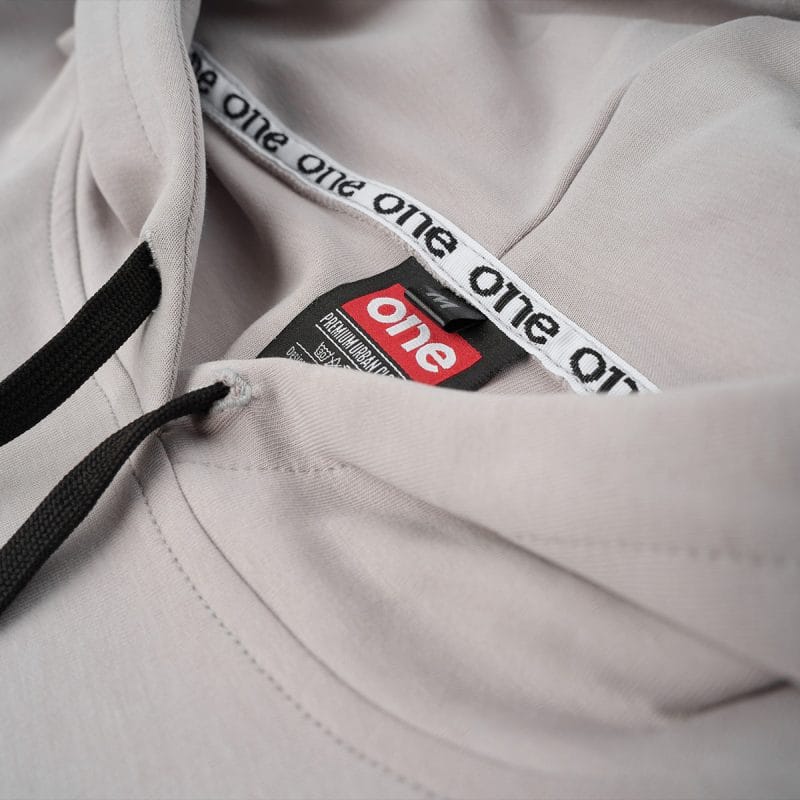Γυναικείο φούτερ Fleece με κουκούλα Slim-fit - Grey One - 04