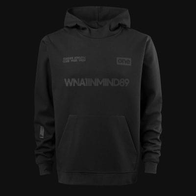 Ανδρικό φούτερ Premium Fleece με κουκούλα - Stealth Black