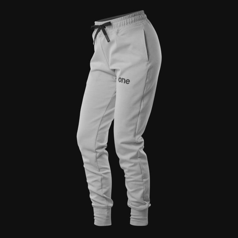 Γυναικείο γκρι παντελόνι φόρμας Slim Fit - Grey One - 05