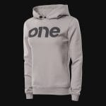 Γυναικείο γκρι φούτερ Fleece με κουκούλα Slim-fit - Grey One