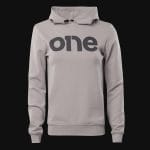 Γυναικείο γκρι φούτερ Fleece με κουκούλα Slim-fit - Grey One - 03