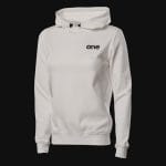 Γυναικείο λευκό φούτερ Fleece Slim Fit με κουκούλα - White Classics