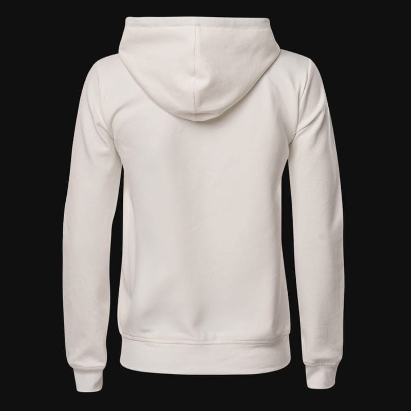 Γυναικείο λευκό φούτερ Fleece Slim Fit με κουκούλα - White Classics - 03