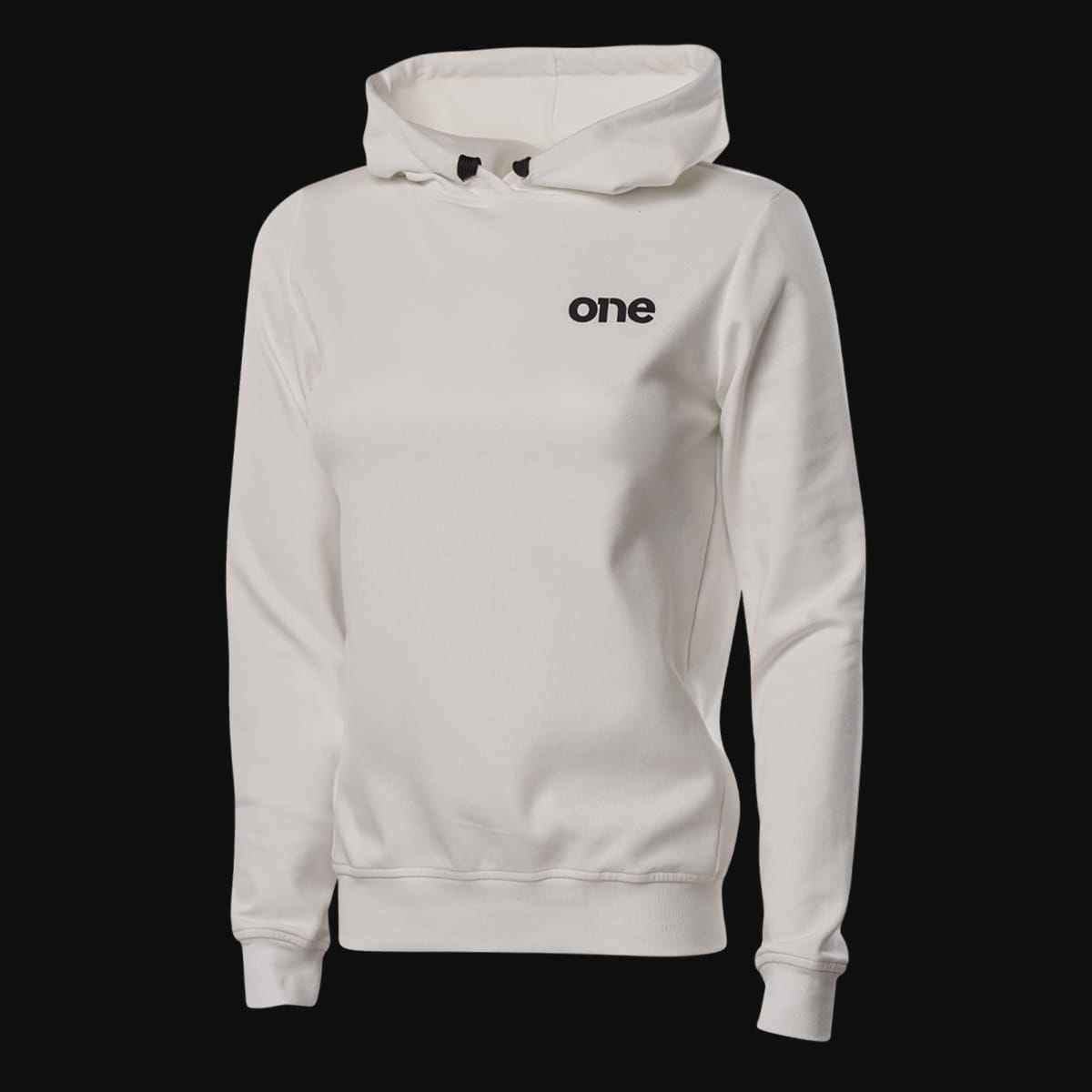Γυναικείο λευκό φούτερ Fleece Slim Fit με κουκούλα - White Classics Γυναικείο λευκό φούτερ Fleece Slim Fit με κουκούλα - White Classics