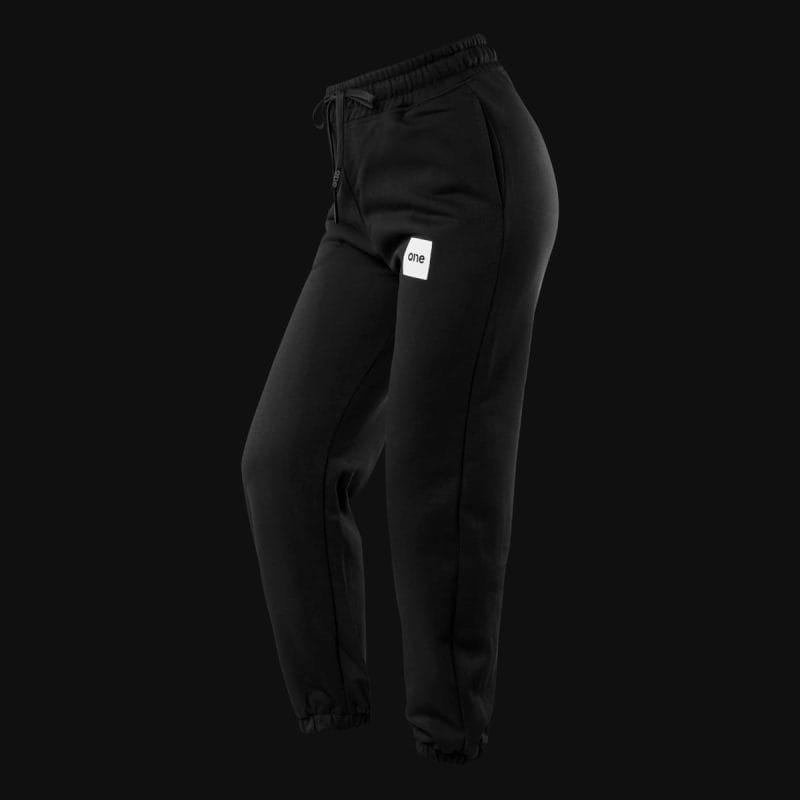 Γυναικείο μαύρο παντελόνι φόρμας Regular Fit - Black Classics - 04