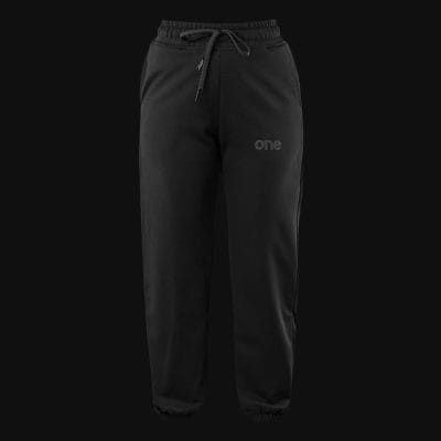 Γυναικείο μαύρο παντελόνι φόρμας Regular Fit - Stealth One