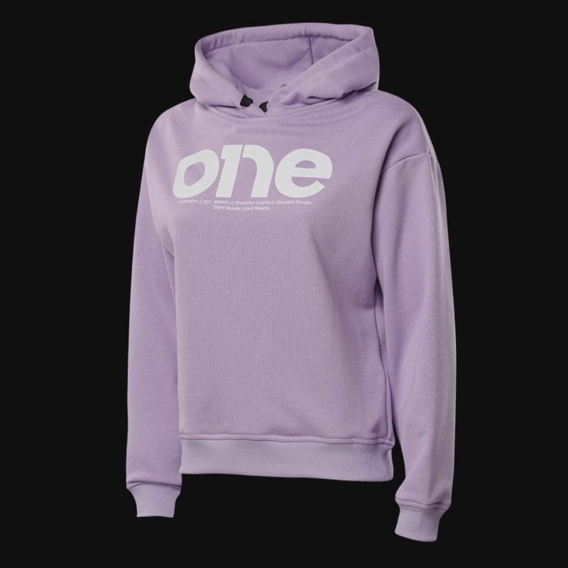 Γυναικείο φούτερ με κουκούλα Regular-fit - Purple One - 04